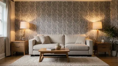 Tapeta na jednej ścianie inspiracje