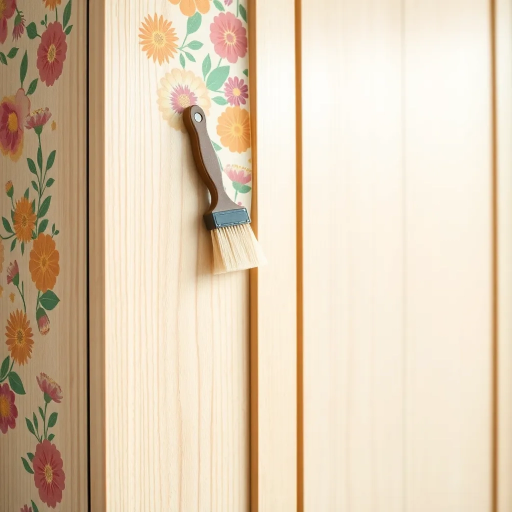 Czy można przykleić tapetę na szafę