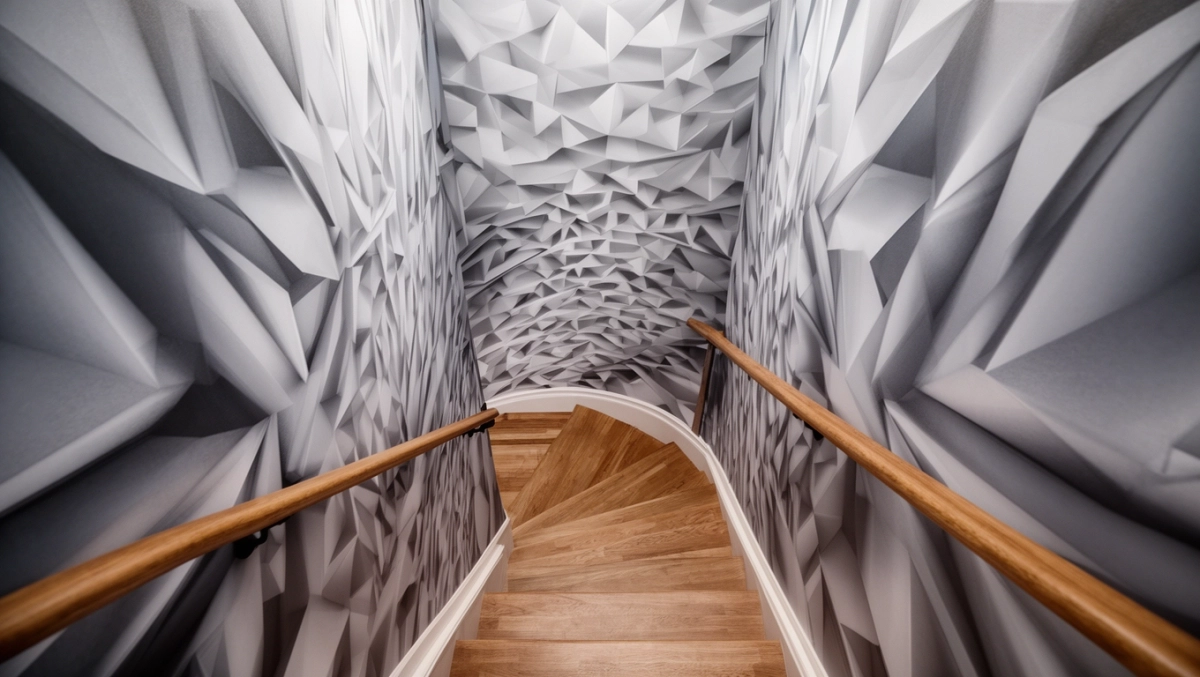 Nowoczesne tapety 3D na klatkę schodową