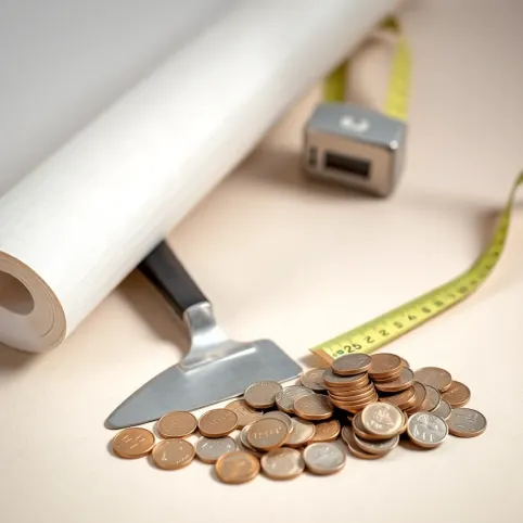 Cena położenia tapety z włókna szklanego