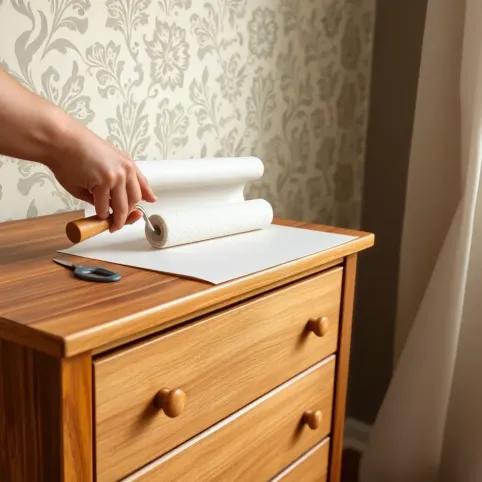 Czy można przykleić tapetę na meble