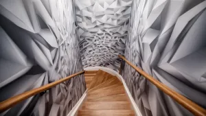 Nowoczesne tapety 3D na klatkę schodową