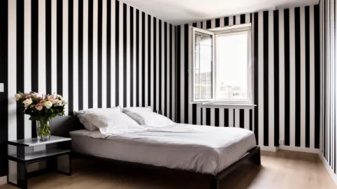 Tapeta w pasy aranżacje